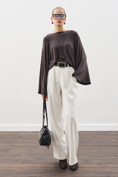 Manuka Cape Style Bluse Anthracite