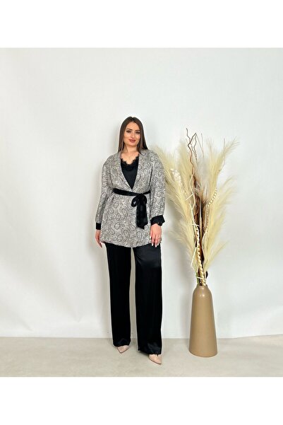 DE WHITES Plus Size 3-Piece Suit with Blazer, Pants and Jacket