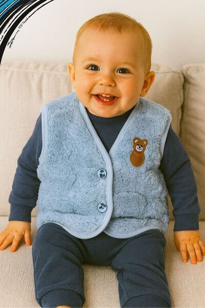 canmana kids&baby Plush Baby Vest 6,12,18,24 Months