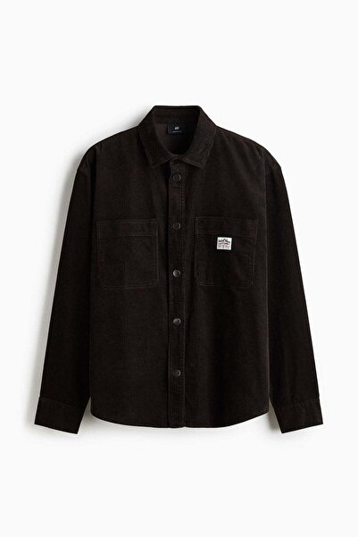 H&M Oversized cotton corduroy shirt