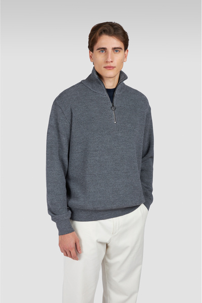 PAUL&SHARK Men's Knitted Wool Zipped Sweater