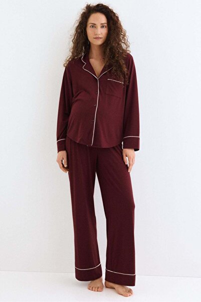 H&M MAMA Piping-detail pyjamas