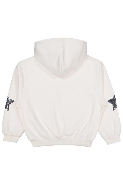 Civil Girls Coming Printed 10-13 Years Old Sweatshirt - Ecru 11-12 Years Old