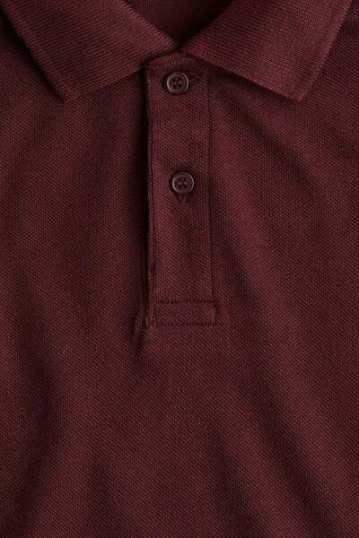 H&M Long-sleeved cotton polo shirt