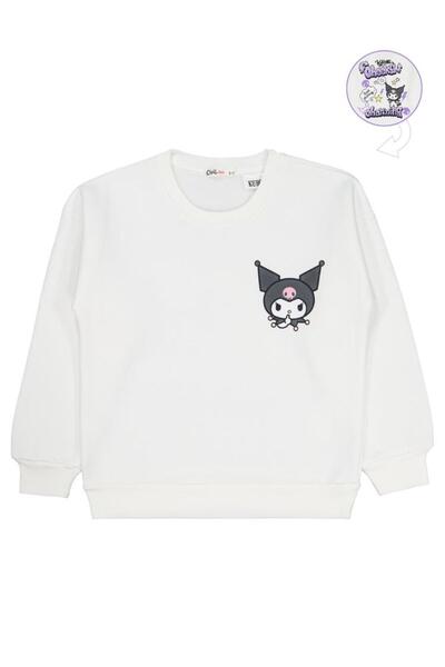 kuromi 6-9 Yaş Sweatshirt - Ekru 8-9 Yaş