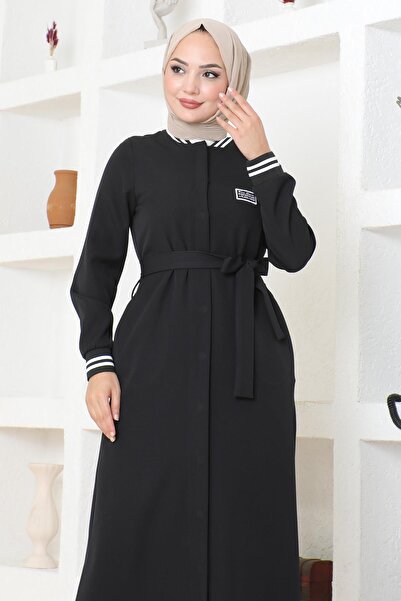 Modamihram Фераце з прихованими ґудзиками та ремінцями Чорний MSW19214-1