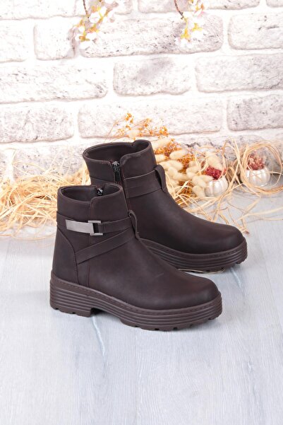 fort 1186 Comfortable Warm Lining Non-Slip Sole Zippered Women's Boots