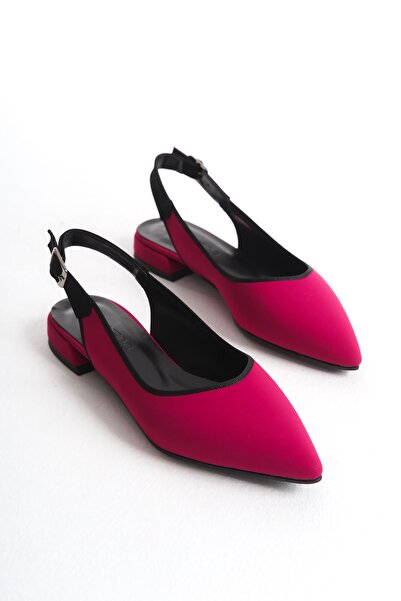 FEMME حذاء باليرينا نسائي بمقدمة مدببة ومفتوح من الخلف للاستخدام اليومي جوليا...