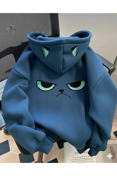 GBRO سويت شيرت قطني للجنسين من New Season Funny Angry مطبوع