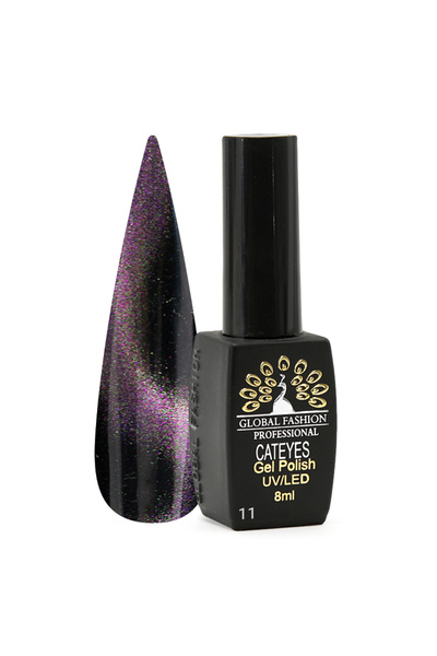 global fashion Semi-permanent nail polish 24D Cat Eye 8ml, 11