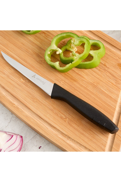 Aryıldız Primo Lazer Sebze Bıçağı Siyah 11 cm