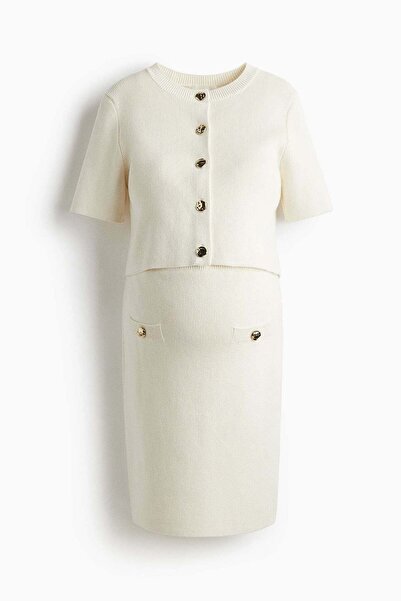 H&M MAMA 2-piece rib-knit set