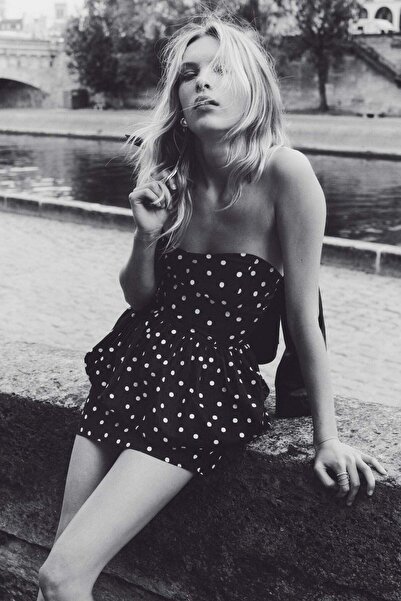 H&M Peplum bandeau dress