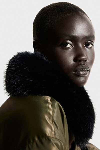 H&M Oversized padded bomber jacket