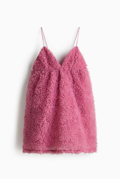 H&M Ruffled mesh dress