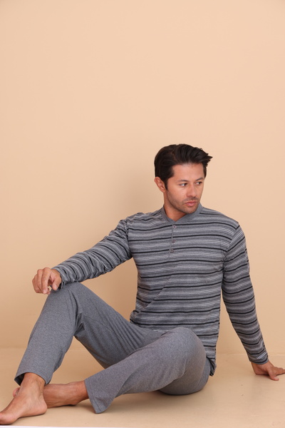 Redline Hunt Regular Men's Long Sleeve Pajama Set