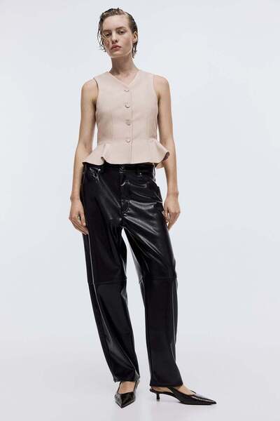 H&M V-neck peplum waistcoat