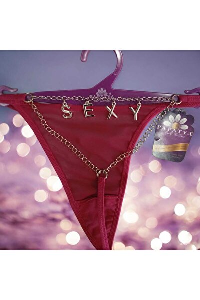 Papatya Tanga Külot Ön Tül Arka İp