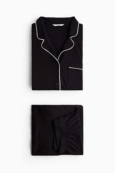 H&M MAMA Piping-detail pyjamas