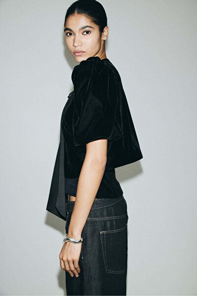 H&M Puff-sleeved top