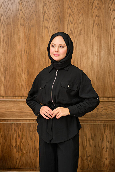 LOCCO Women's Zippered Double Suit Black