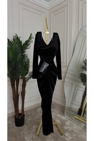 ABRARYZ "Magic Velvet" black dress