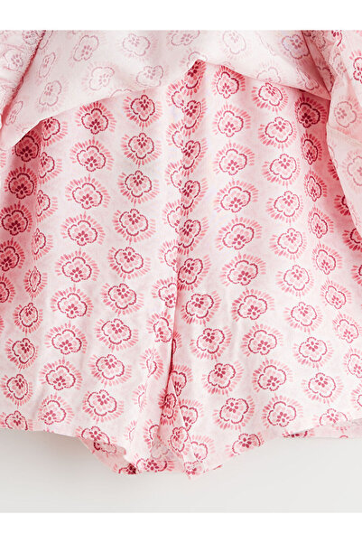 LC Waikiki Lcw Kids Pink Elastic Waist Ruffled Girls' Shorts Skirt