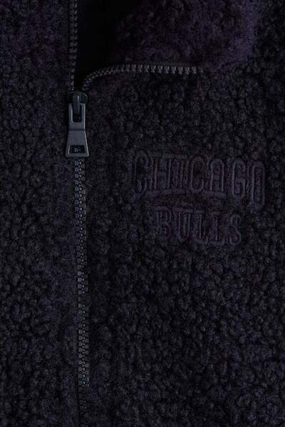 H&M Appliquéd teddy jacket