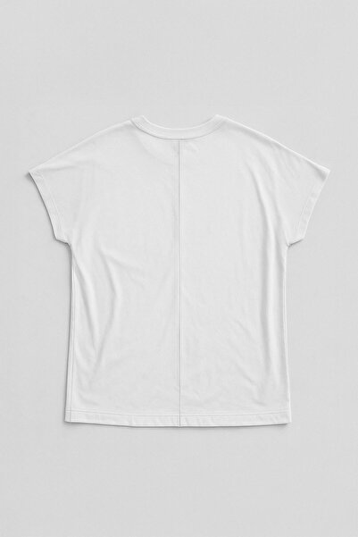 MARKAPIA WOMAN Women's Bat Sleeve Basic White T-Shirt