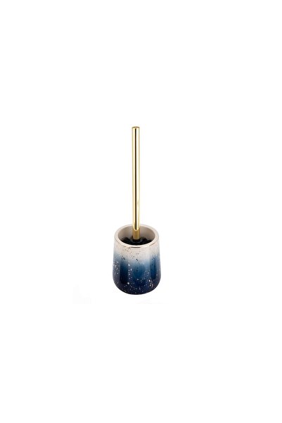 SEPIO Toilet brush with holder, ceramic, shades of blue,