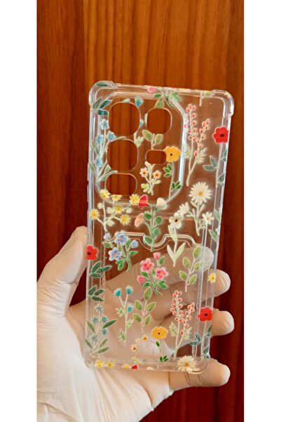 Newon Infinix Note 50 Pro Flower/Plant Printed Silicone Phone Case with Card Holder