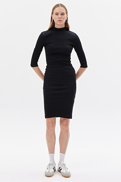 PAULMARK Γυναικείο φόρεμα με λεπτομέρεια στον ώμο