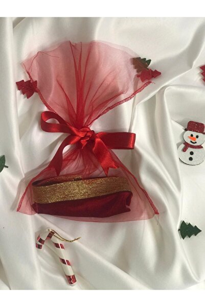 NSMLİFE Christmas, New Year, Women's Red Velvet Thong Model