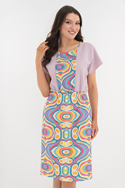 Vanessa Line RO Light lilac dress with elastic waist