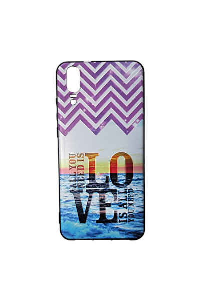OEM Case compatible with Huawei P20, Embossed silicone case, Love Design
