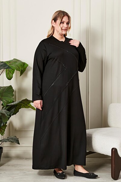 Ferace Women's Plus Size Crystal Combed Cotton Dress