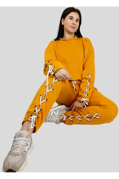 celevri Cool tracksuit with eyelets, made of 100% premium cotton, for women