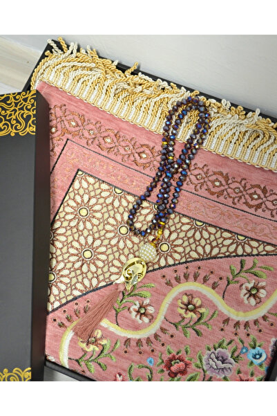 Bilenler Kadife Astarlı Seccade ve Kristal Tesbih Özel Kutulu Lüks Hediyelik ...