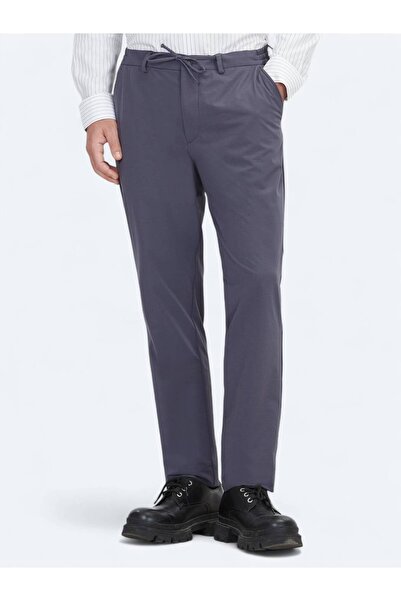 Kip Gray Woven Jogging Fit Casual Trousers