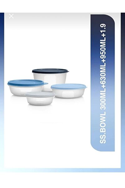 Tupperware ss kaplar set 4lü saklama kabı