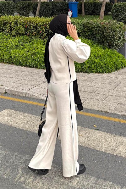 lamelif Piped Vest Set Set of Stones