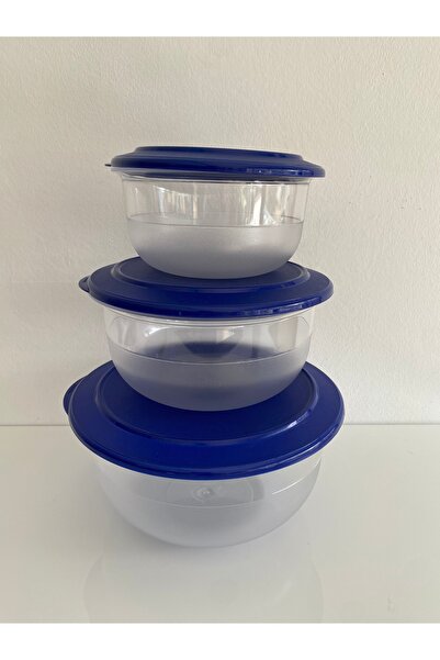Tupperware طقم كريستالين من 3 قطع 3.5 لتر، 2.1 لتر، 1.1 لتر
