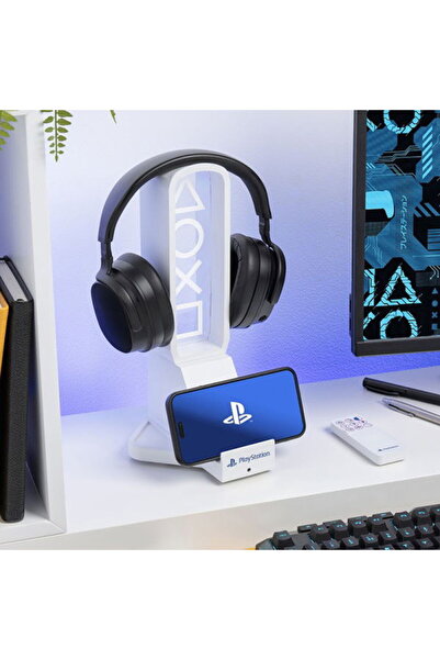 Paladone حامل سماعة رأس مكتبي لجهاز بلاي ستيشن مع إضاءة