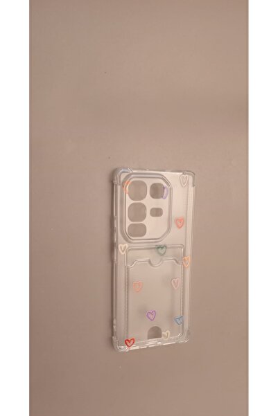 Newon Infinix Note 50 Pro Silicone Phone Case with Heart Printed Card Holder