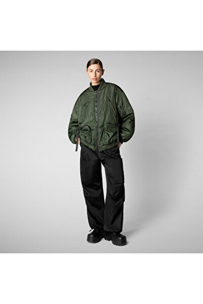 SAVE THE DUCK Unisex Bomber Ceket Yeşil - Usher