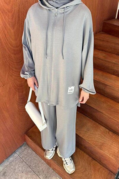 lamelif Rigging Detailed Double Set Gray