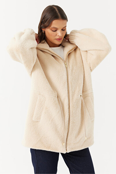 PAULMARK Γυναικείο κοντό γούνινο παλτό