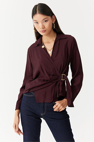 PAULMARK Women's Wrap Blouse