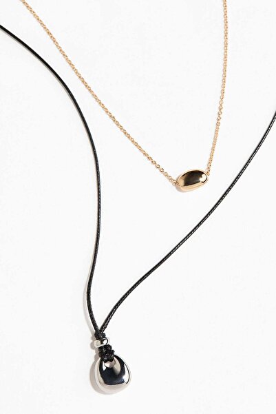 H&M Two-strand pendant necklace