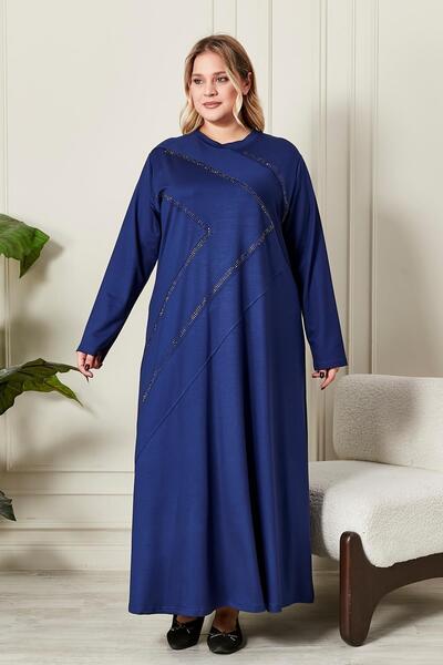 Ferace Women's Plus Size Crystal Combed Cotton Dress